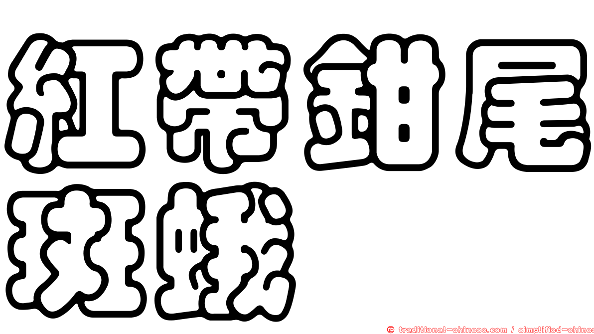 紅帶鉗尾斑蛾