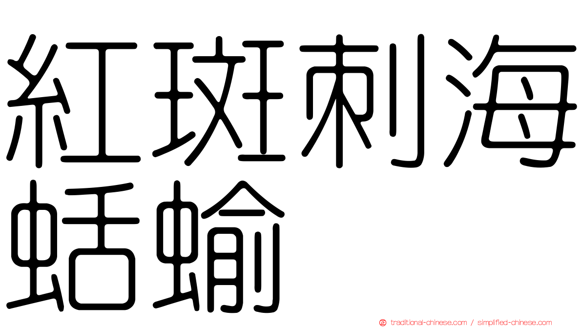 紅斑刺海蛞蝓