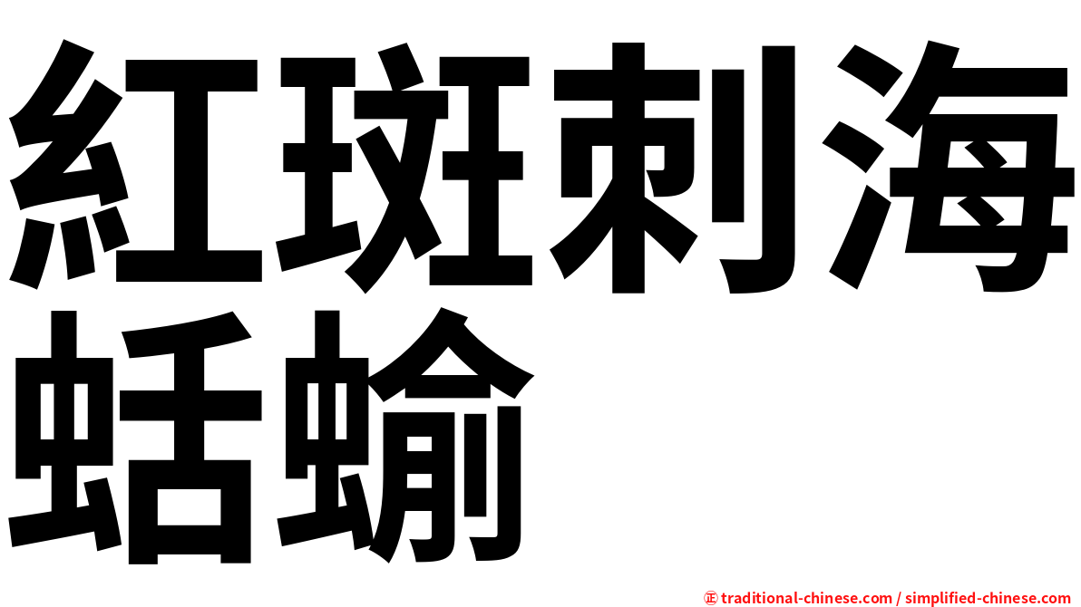 紅斑刺海蛞蝓