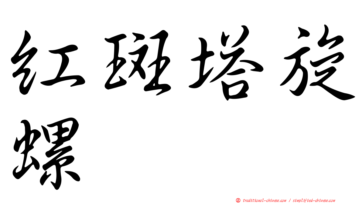 紅斑塔旋螺