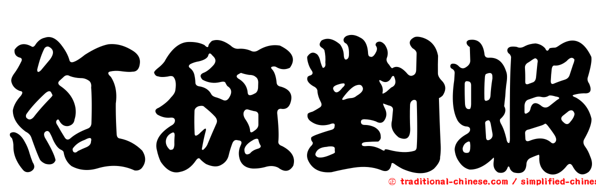 紅斑對蝦