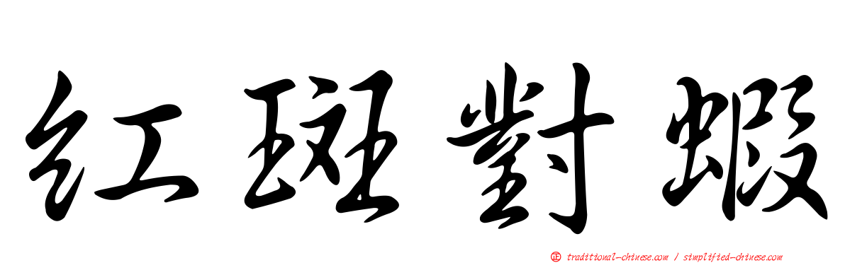 紅斑對蝦