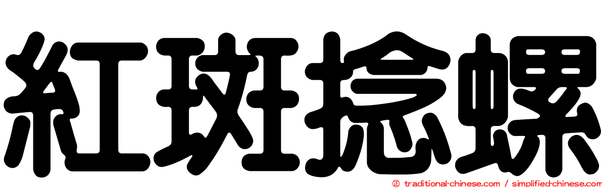 紅斑捻螺