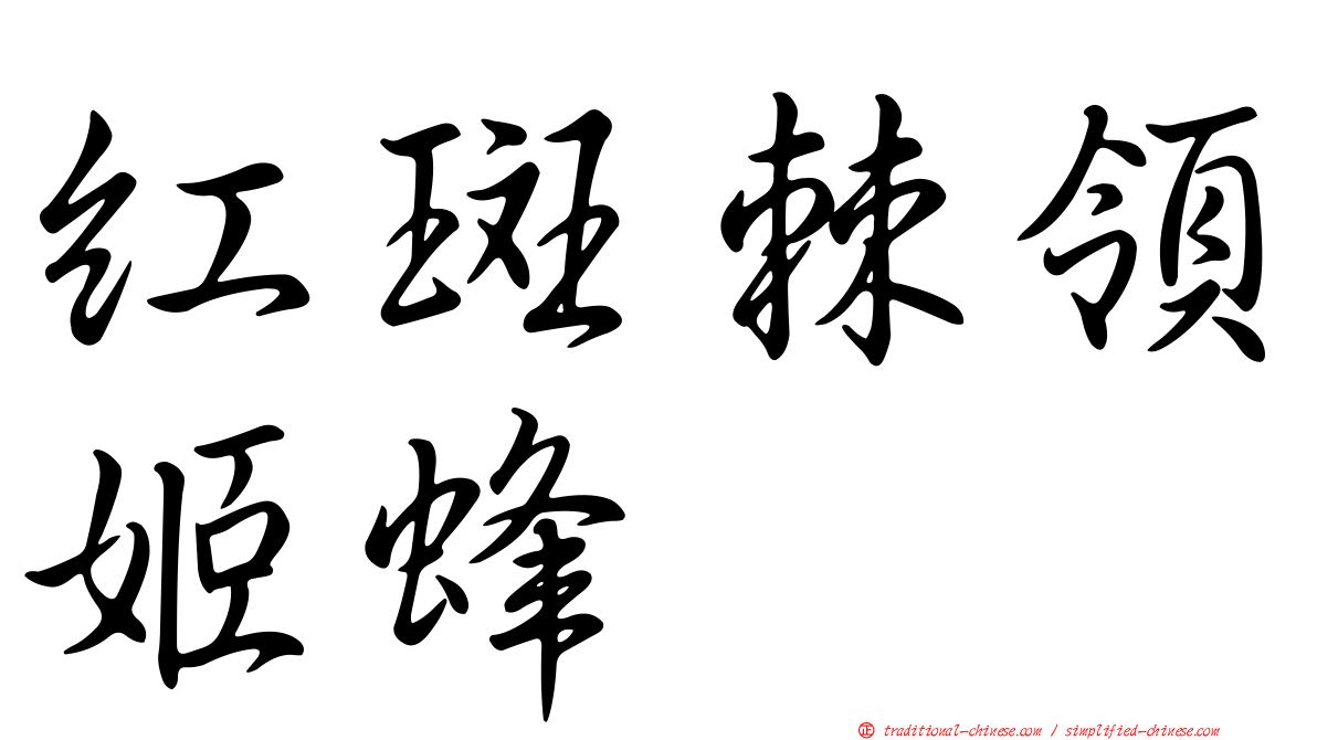 紅斑棘領姬蜂