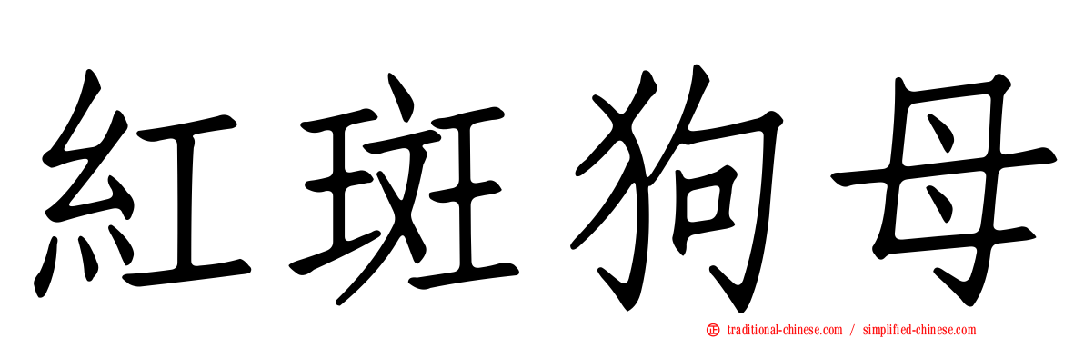 紅斑狗母
