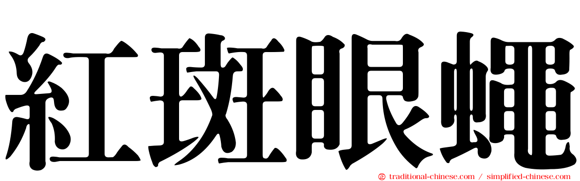 紅斑眼蠅