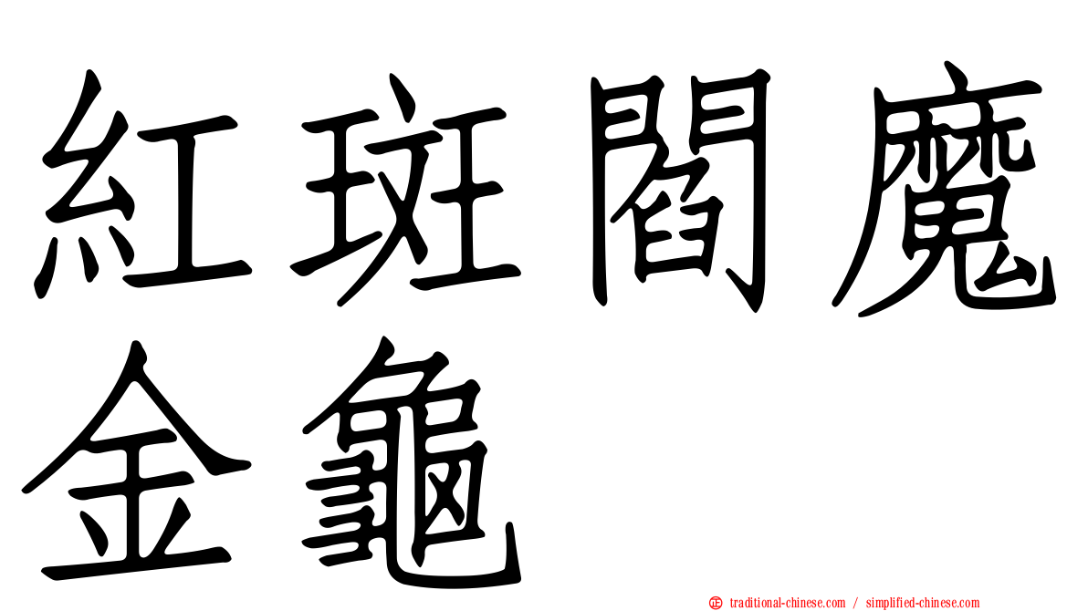 紅斑閻魔金龜