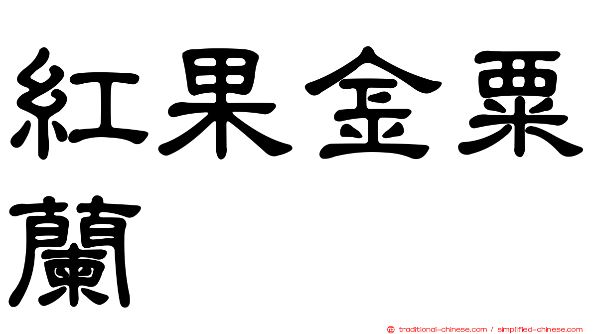紅果金粟蘭