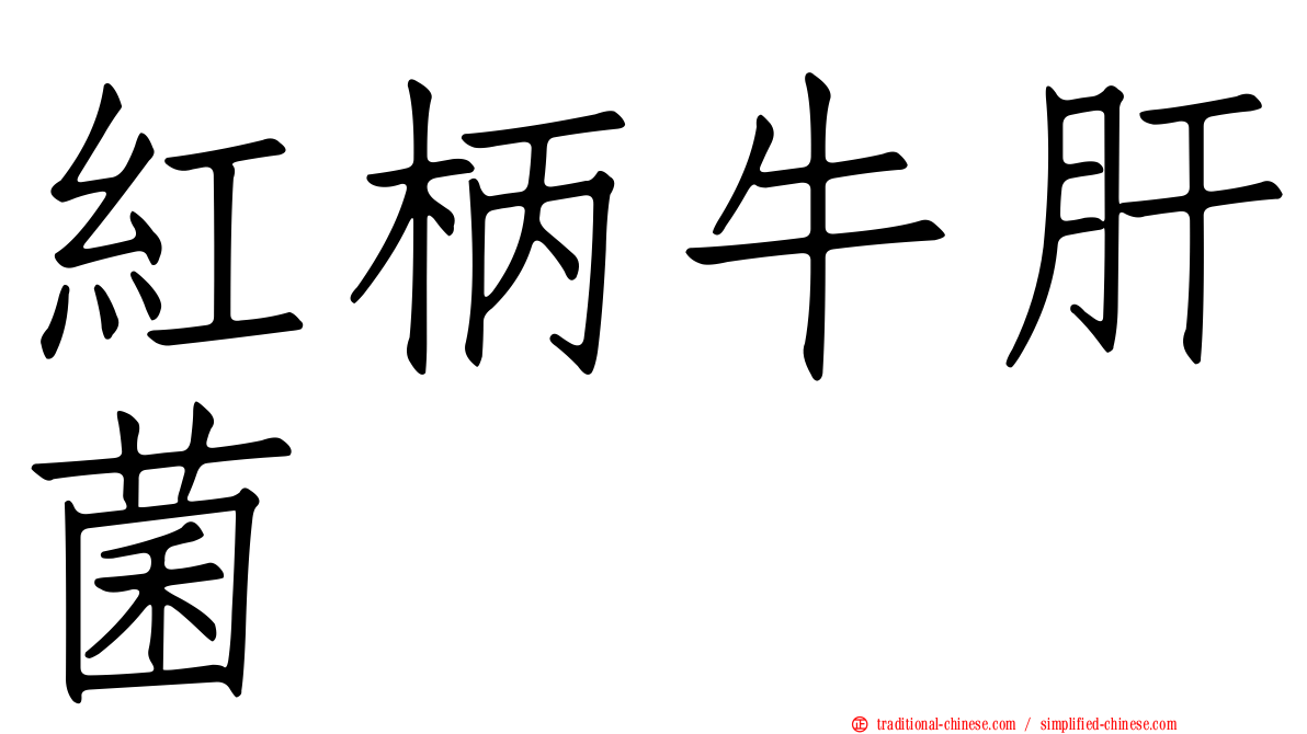紅柄牛肝菌
