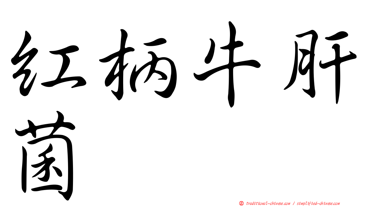 紅柄牛肝菌