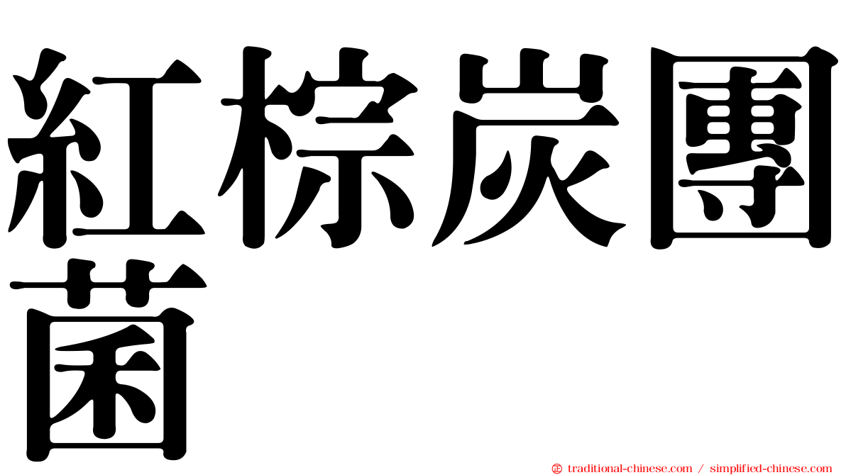 紅棕炭團菌