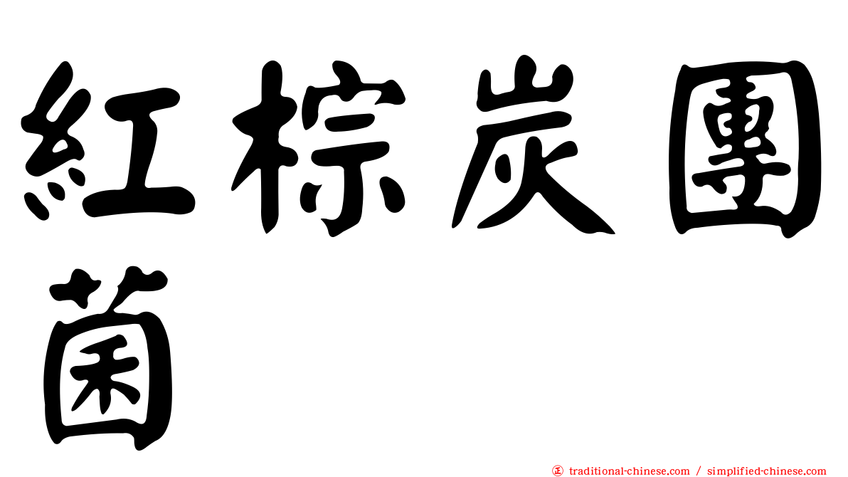 紅棕炭團菌