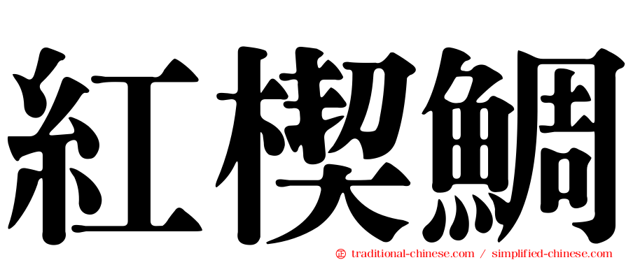 紅楔鯛
