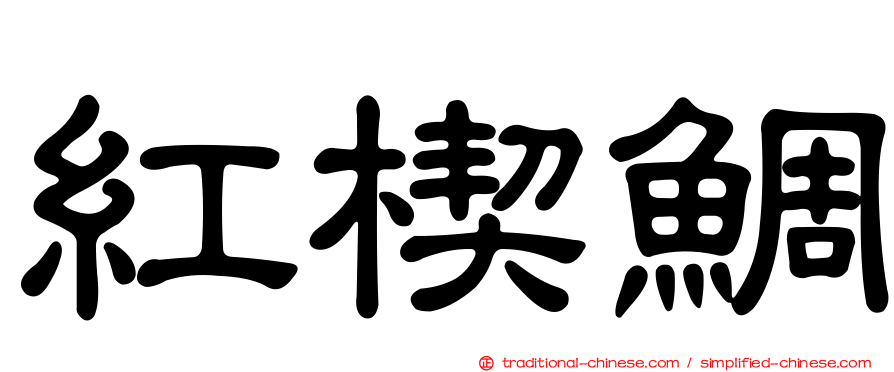 紅楔鯛