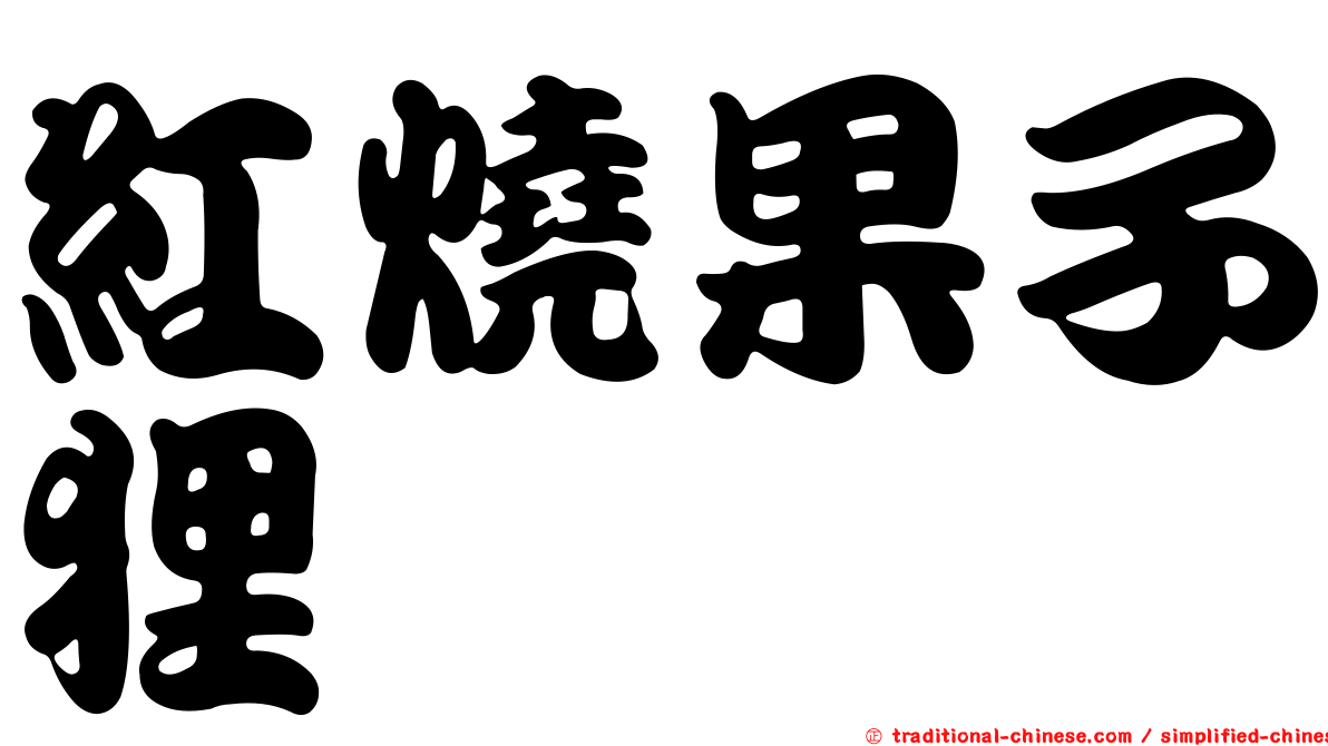 紅燒果子狸