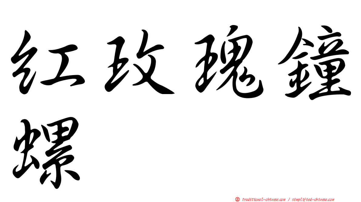 紅玫瑰鐘螺