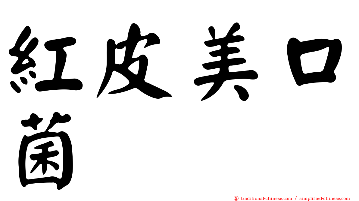 紅皮美口菌
