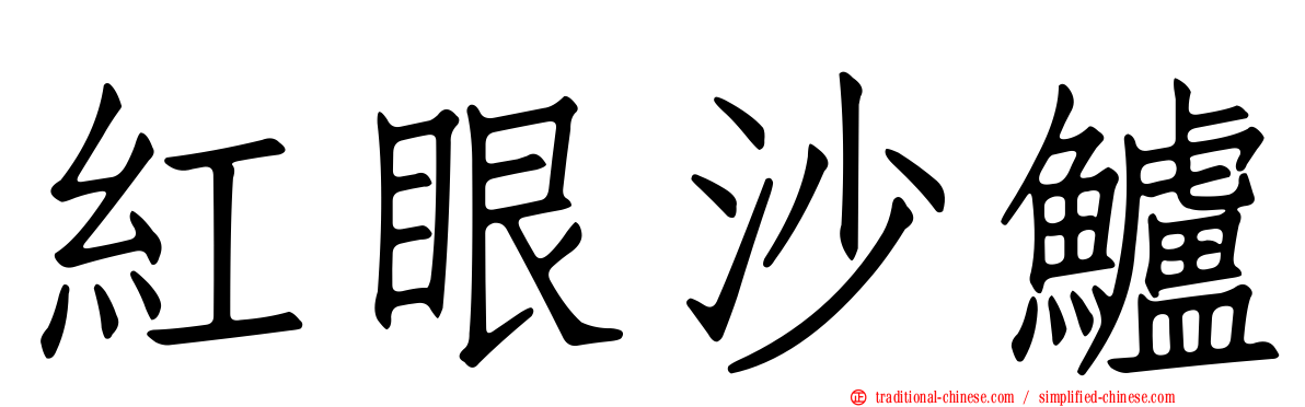 紅眼沙鱸