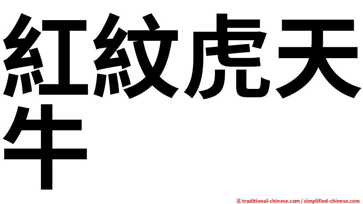 紅紋虎天牛
