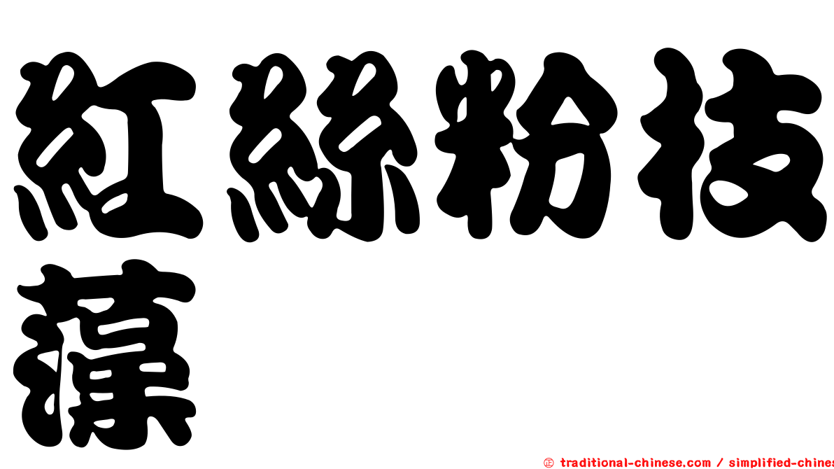 紅絲粉枝藻