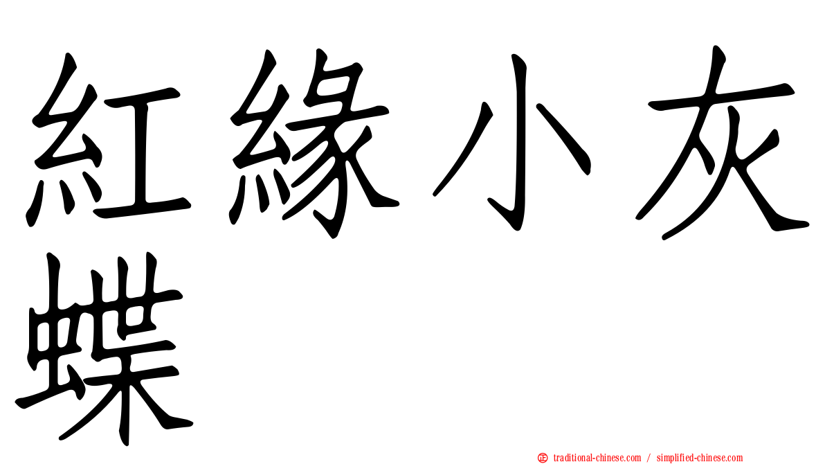 紅緣小灰蝶