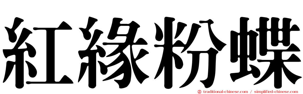 紅緣粉蝶