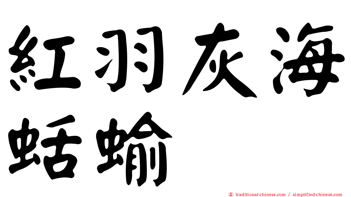 紅羽灰海蛞蝓