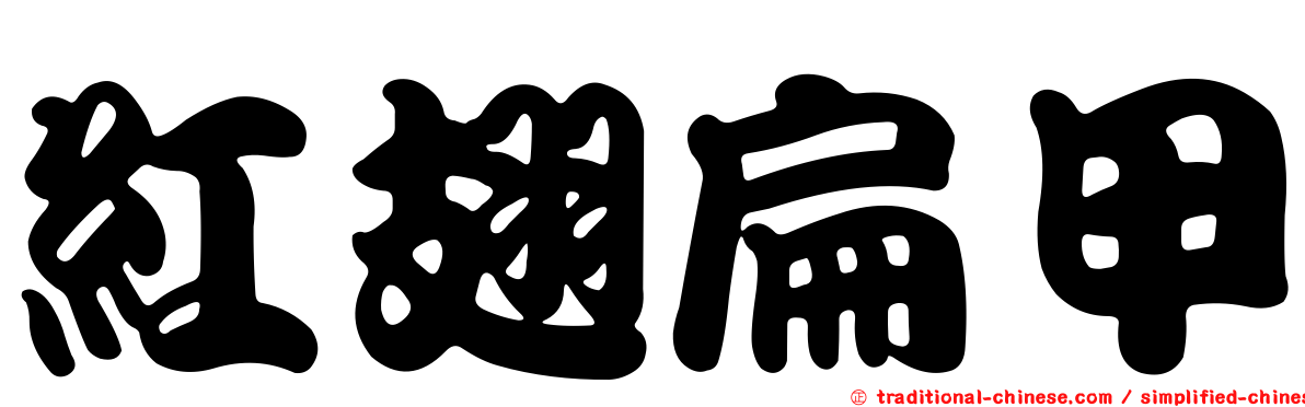 紅翅扁甲
