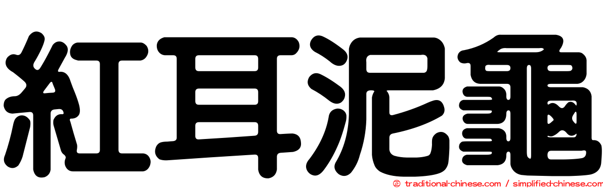 紅耳泥龜