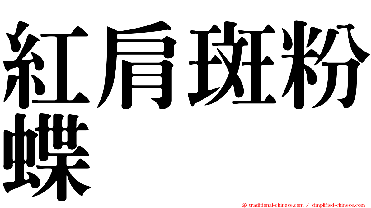 紅肩斑粉蝶