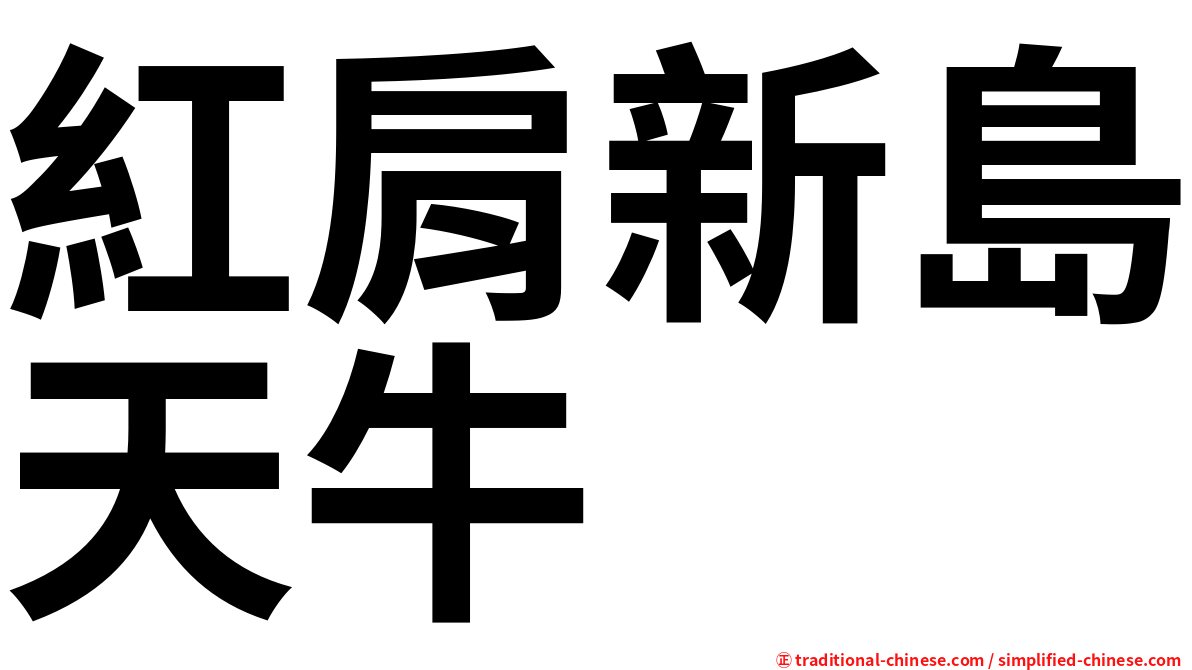 紅肩新島天牛