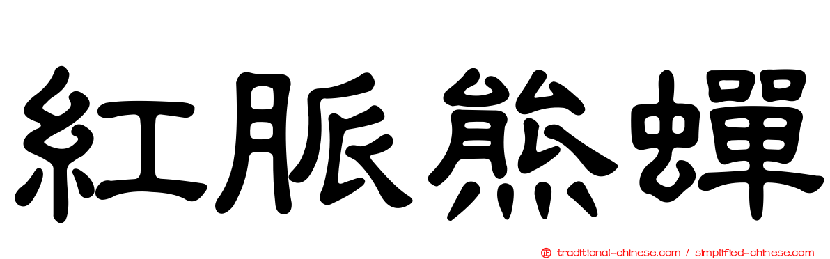紅脈熊蟬