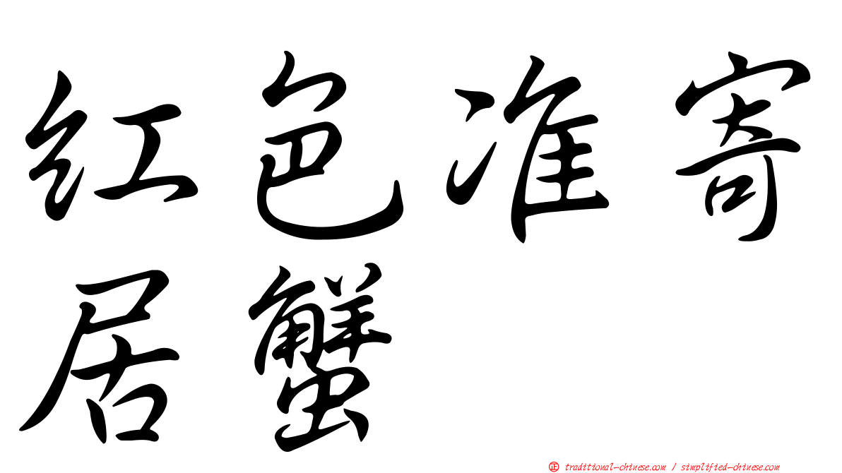 紅色准寄居蟹