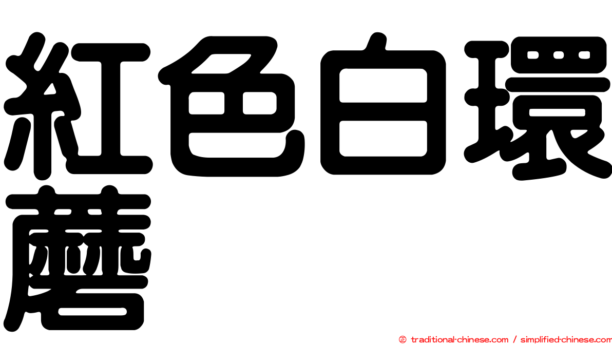 紅色白環蘑
