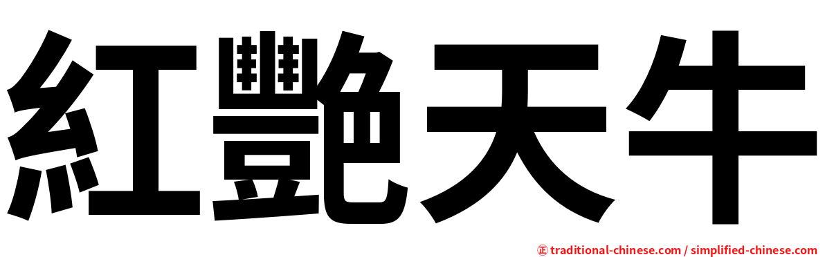 紅艷天牛
