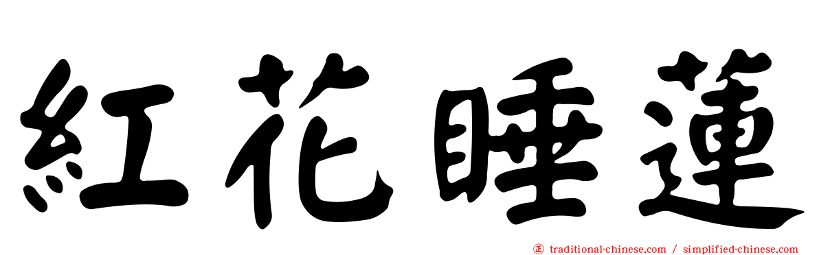紅花睡蓮