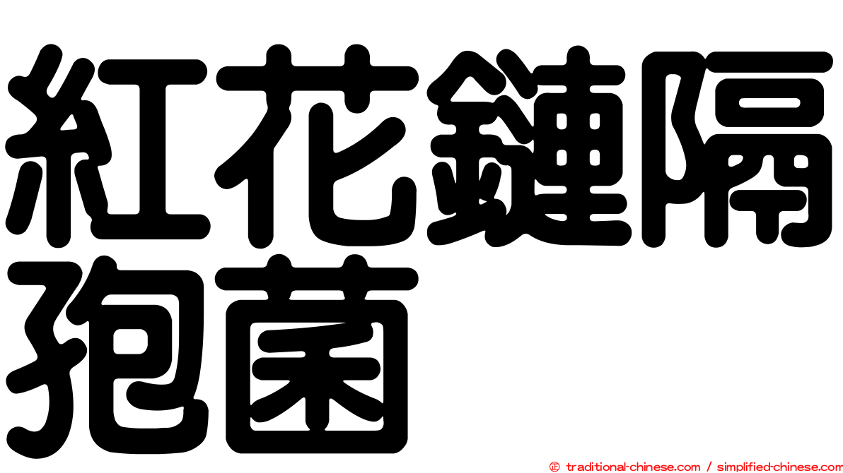 紅花鏈隔孢菌
