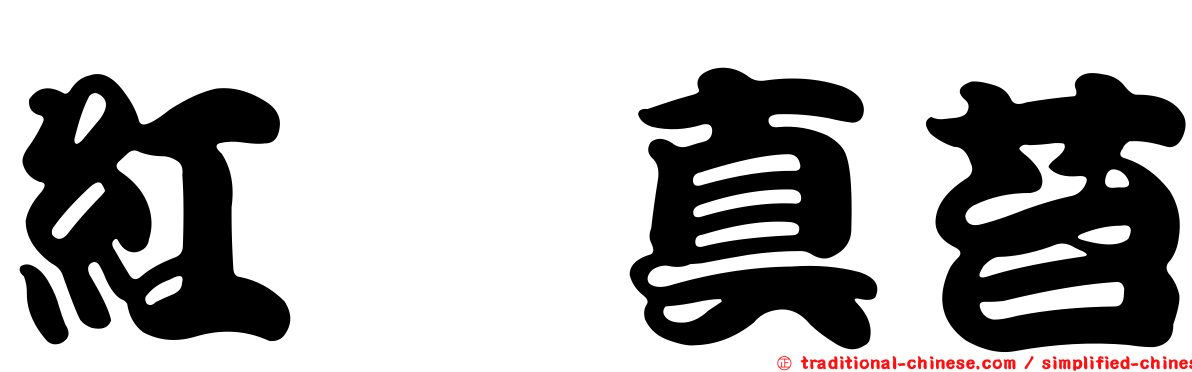 紅蒴真苔