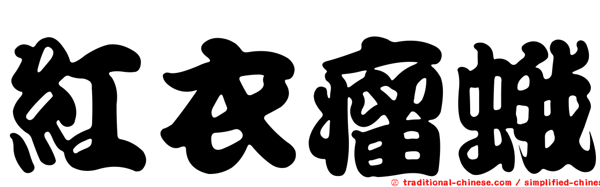 紅衣瘤蛾