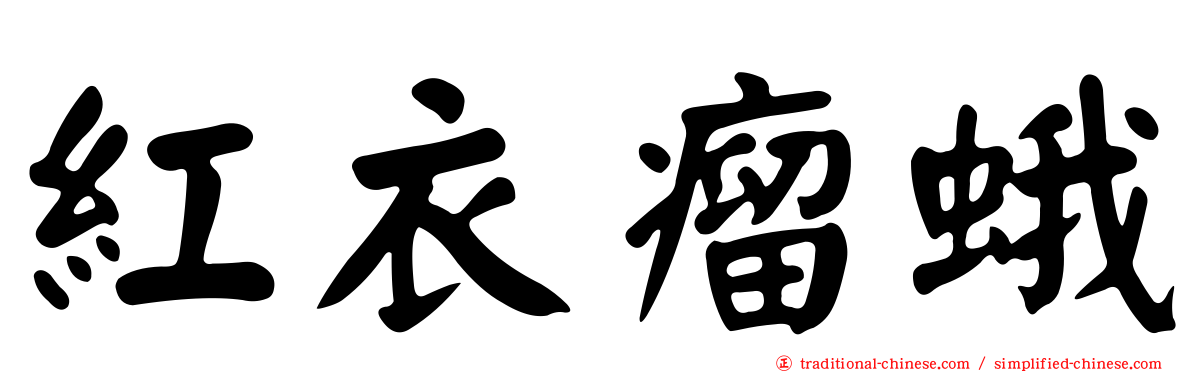 紅衣瘤蛾