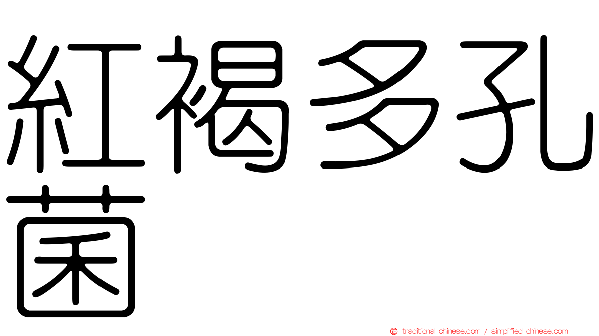 紅褐多孔菌