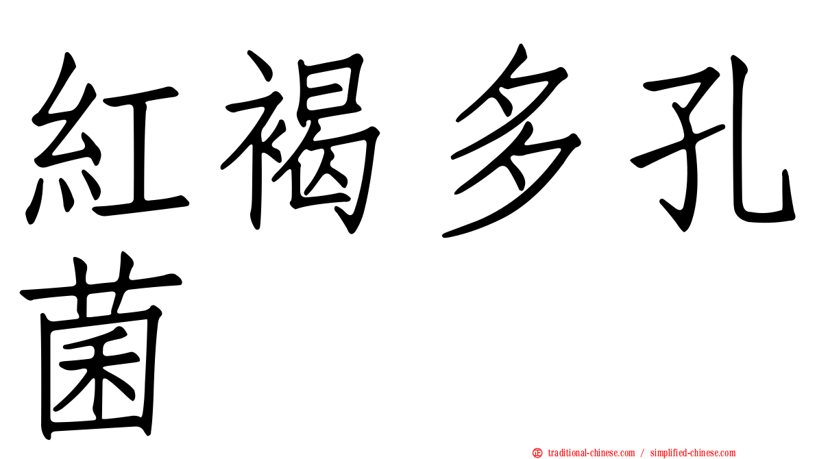 紅褐多孔菌