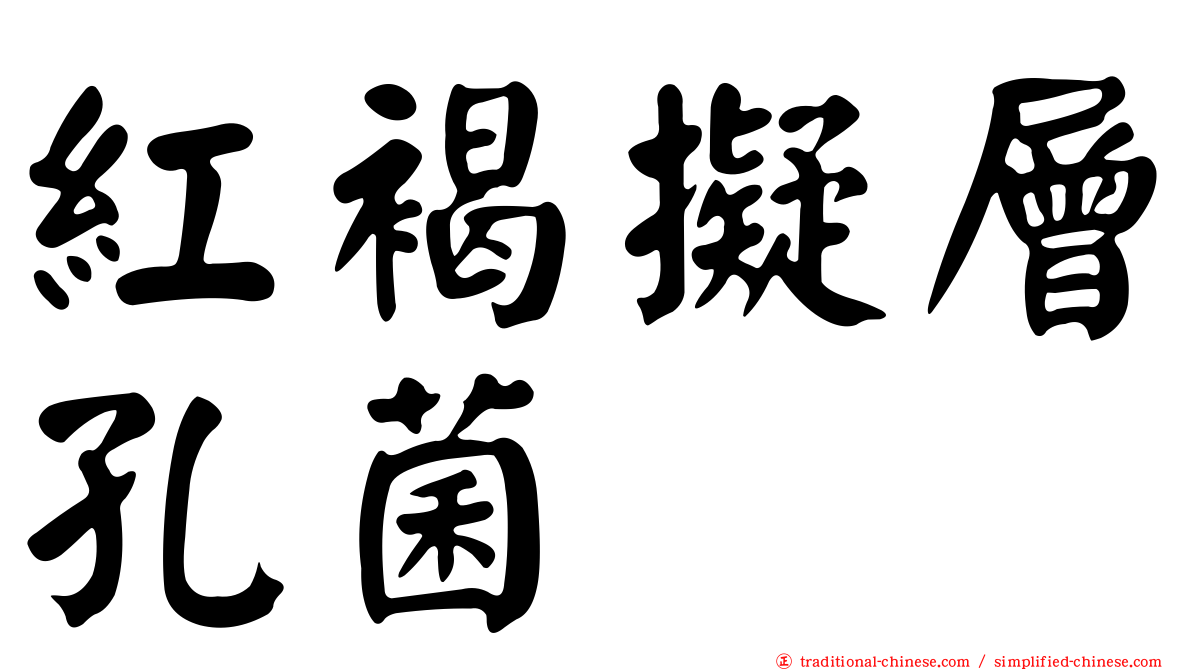 紅褐擬層孔菌