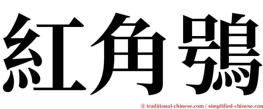 紅角鴞 serif font