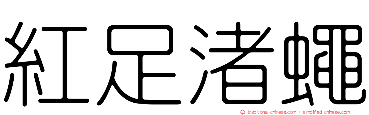 紅足渚蠅