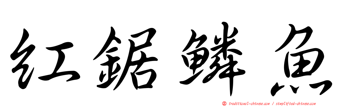 紅鋸鱗魚