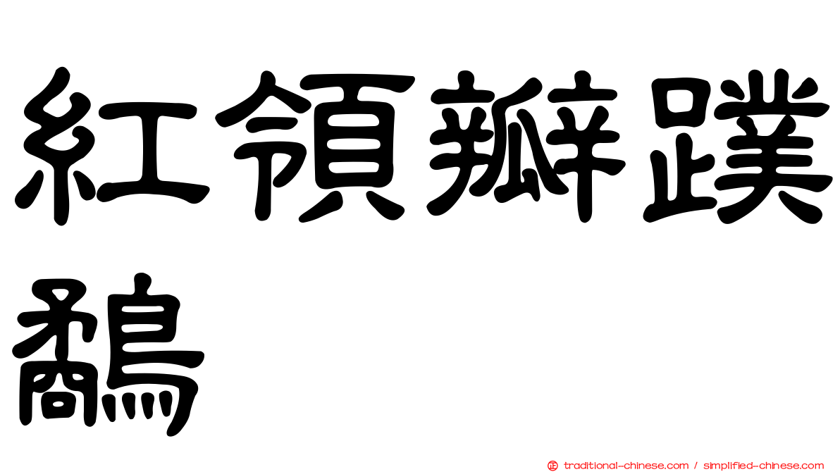 紅領瓣蹼鷸