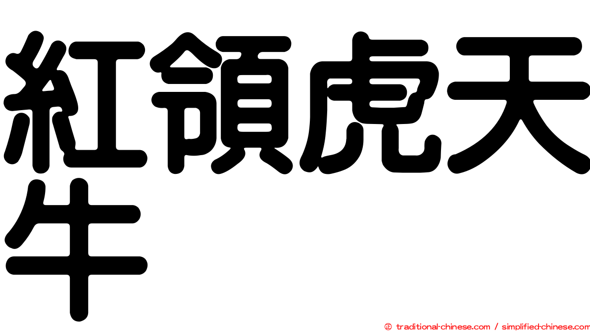 紅領虎天牛