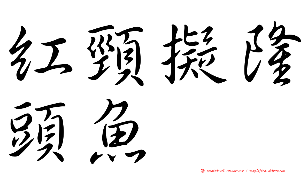 紅頸擬隆頭魚
