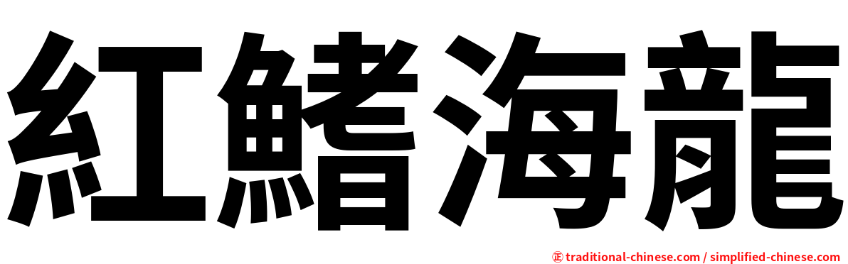 紅鰭海龍